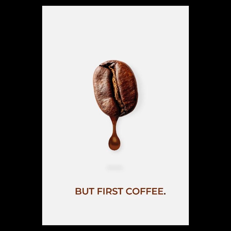 Mais première affiche minimaliste de café