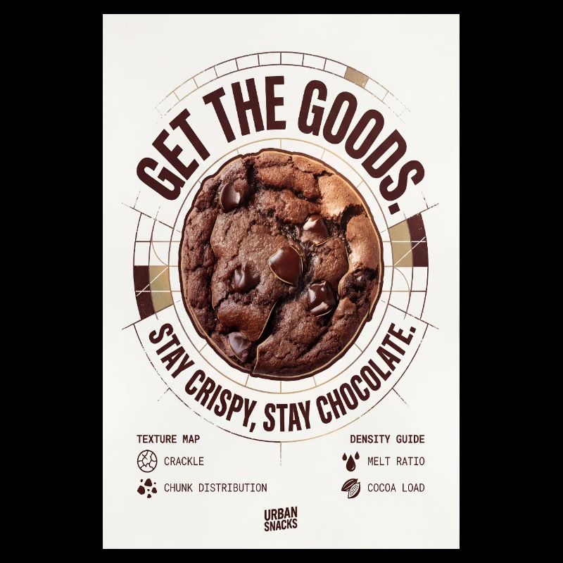 Get The Goods Chocolate Cookie Badge
