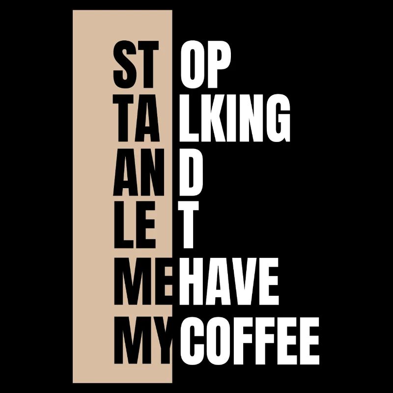 Stop talking – need coffee first