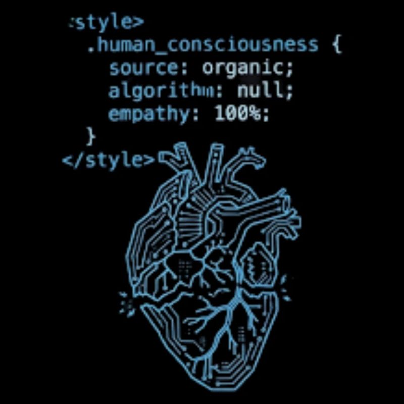 Programmer Heart CSS Code - Tech & Empathy Art