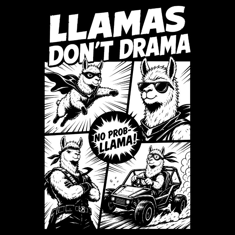 Llama Mode Action Comic