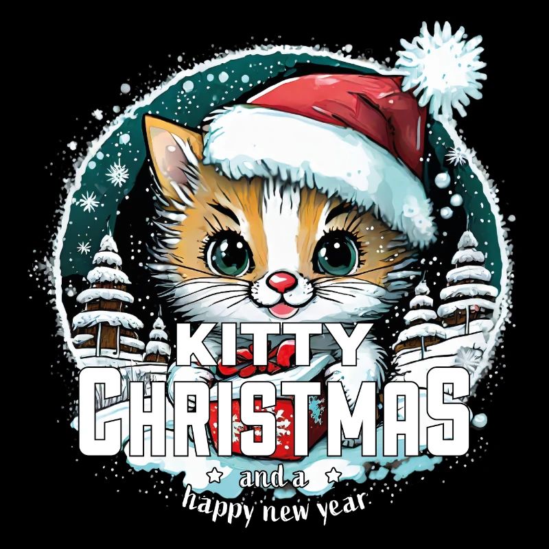 Chat de Noël - Kitty Noël