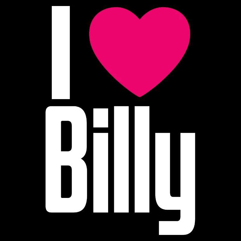 J’aime Billy Coeur Rose J’aime Billy