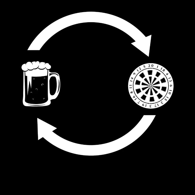 Laden der Pfeile - Bier - Dartscheibe -