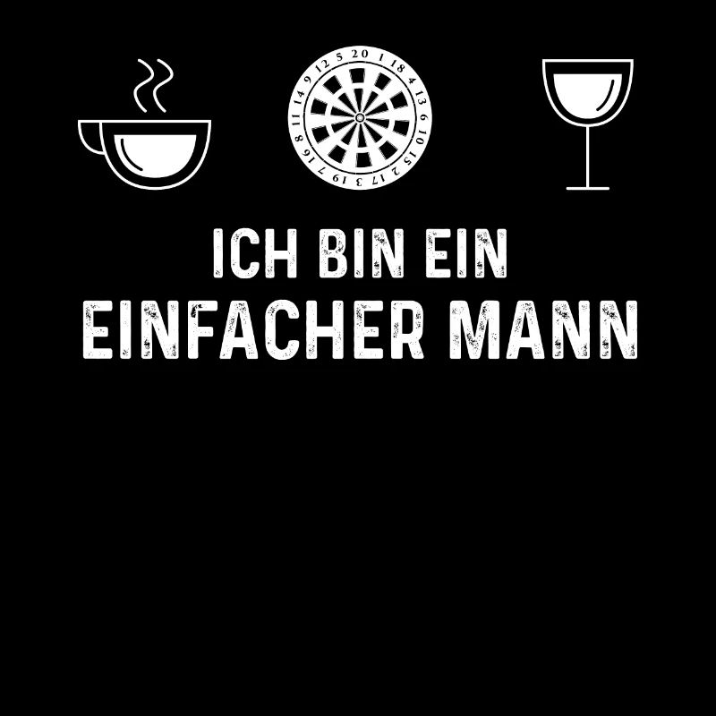 Ich Bin Ein Einfacher Mann 1 - Dartscheibe -