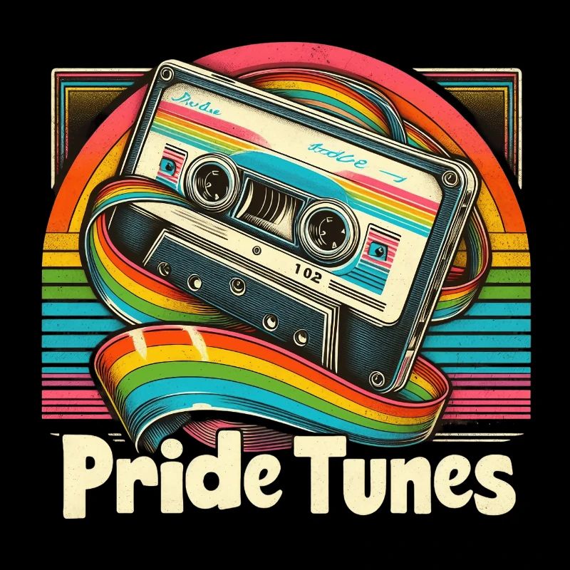 Conception de cassette rétro Pride Tunes