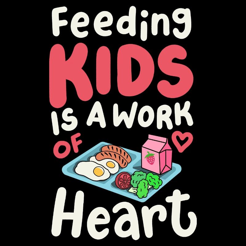 Cafeteria-Crew der Schulkantine