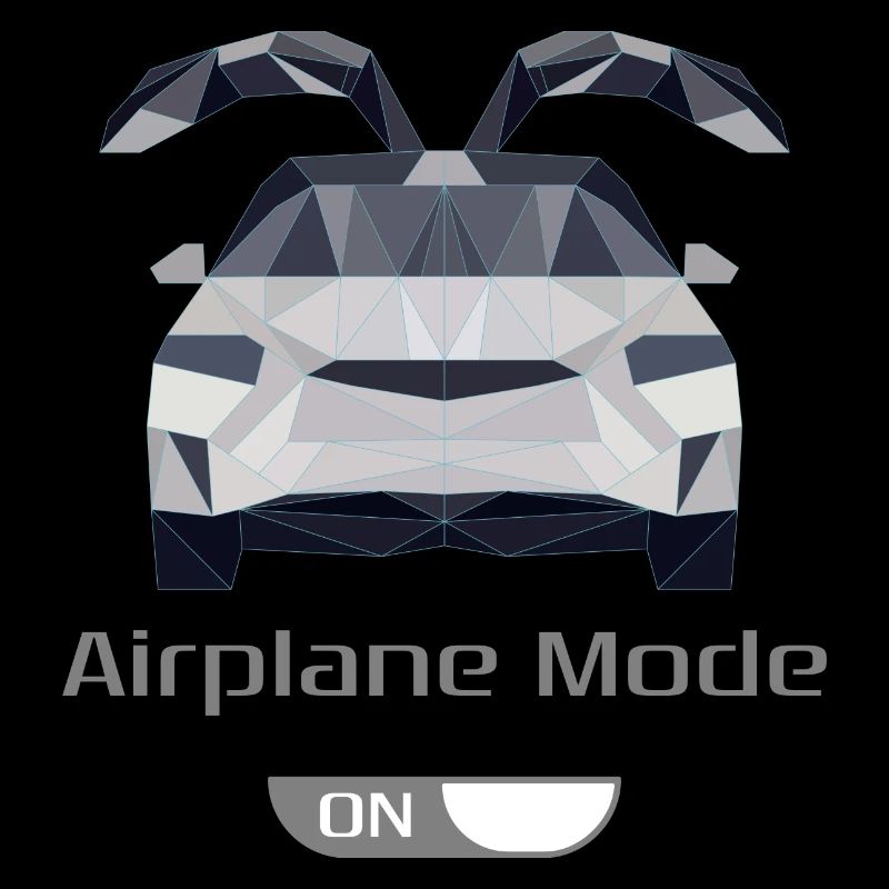 Low Poly Auto en mode avion