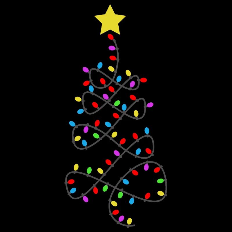 Funny Christmas Tree String lights Advent