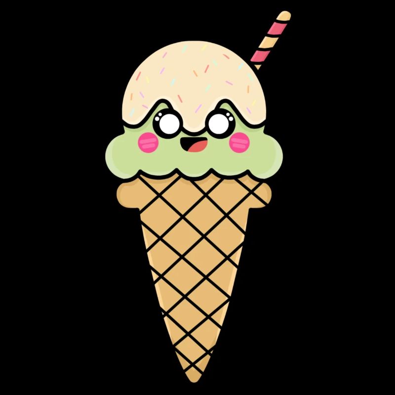 Crème glacée cornet de crème glacée douce Mignon Idée cadeau de crème glacée