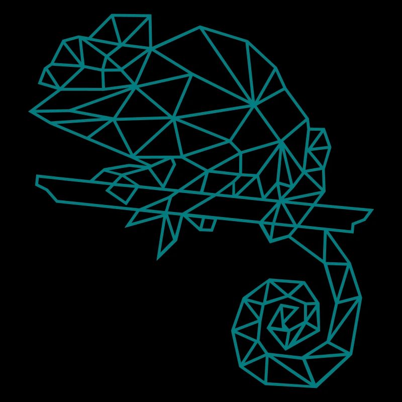 caméléon | graphiques de polygone
