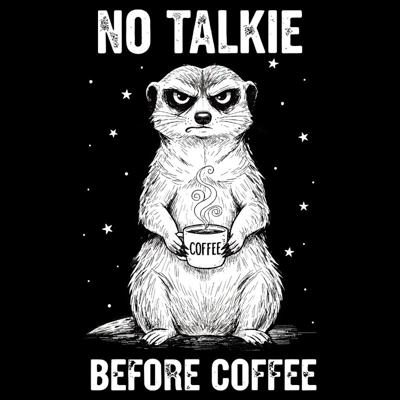 Pas de conversation devant un suricate amateur de café