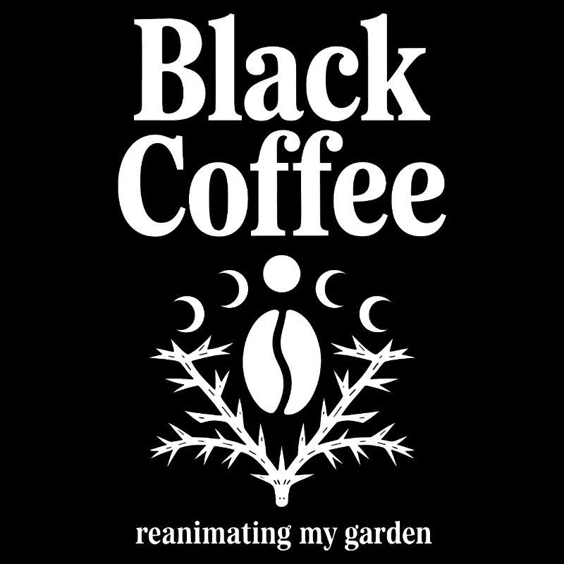 Schwarzer Kaffee-Wiederbelebungsgarten