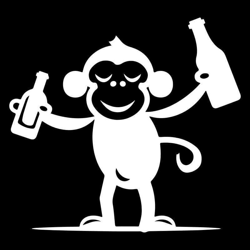 Fête Singe Drôle