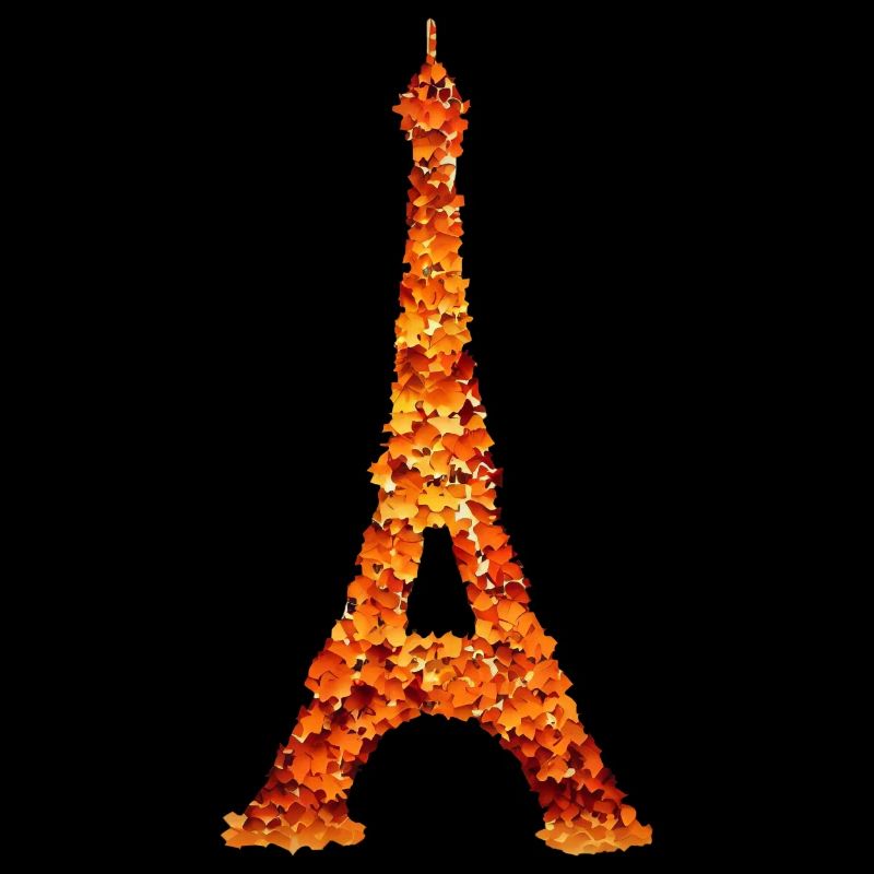 Automne à Paris Eiffenturm feuillage feuilles colorées
