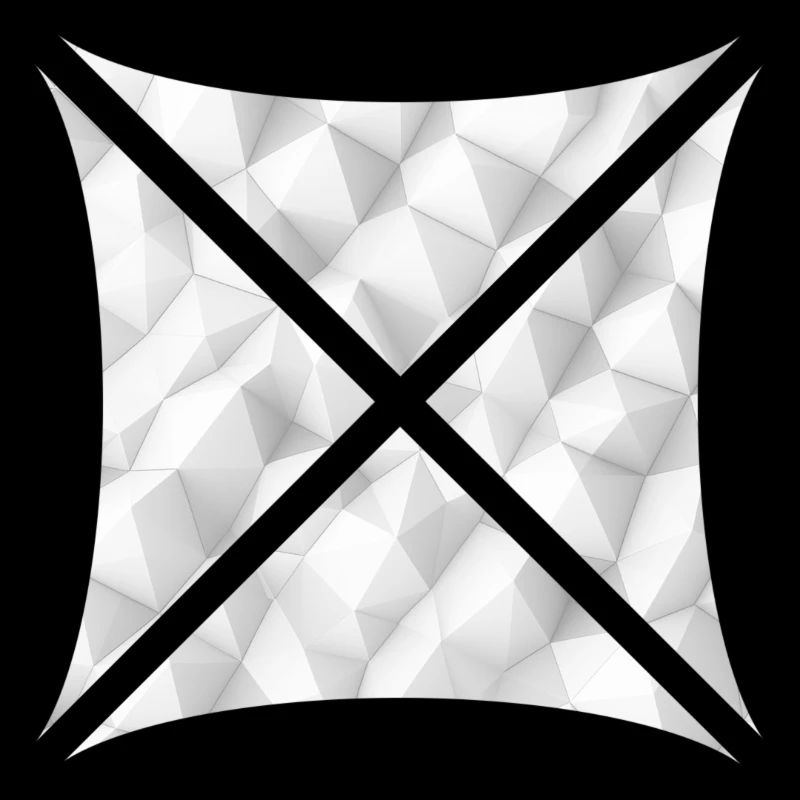 Conception polygonale abstraite blanche