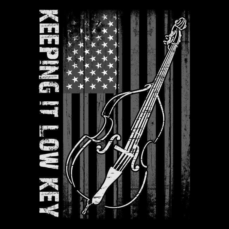 Plus de contrebasse basse avec drapeau américain