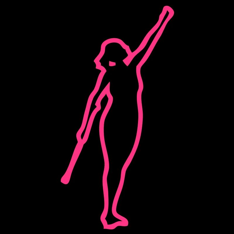 danseuse twirling baton trace2