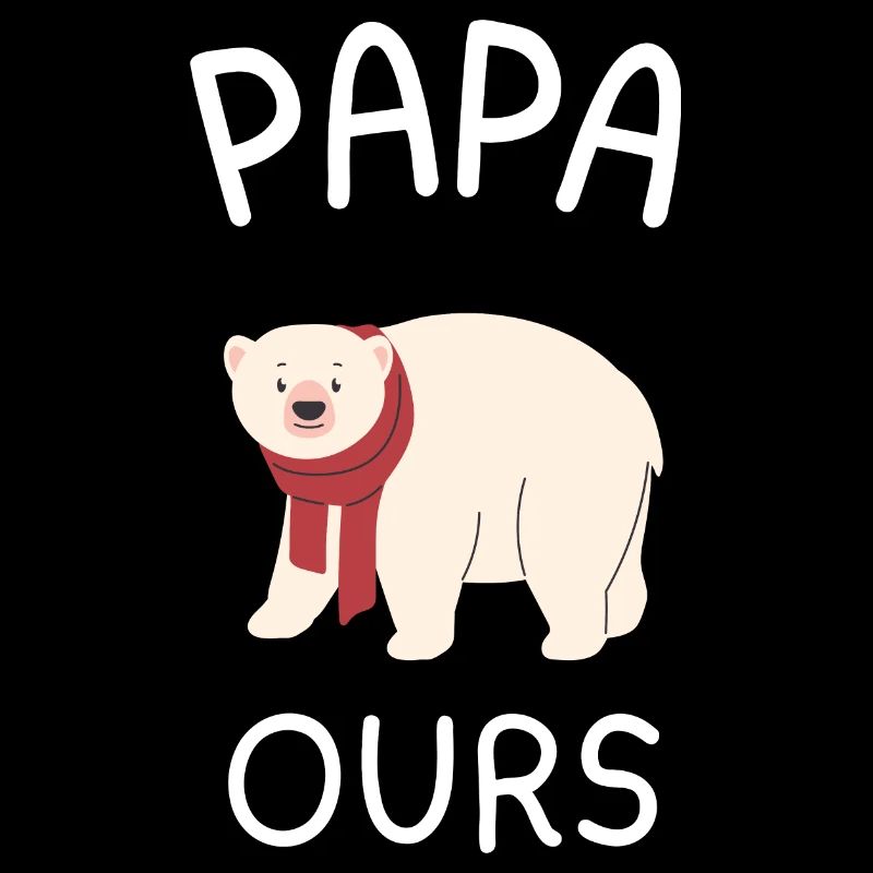 Papa Ours Écharpe Rouge