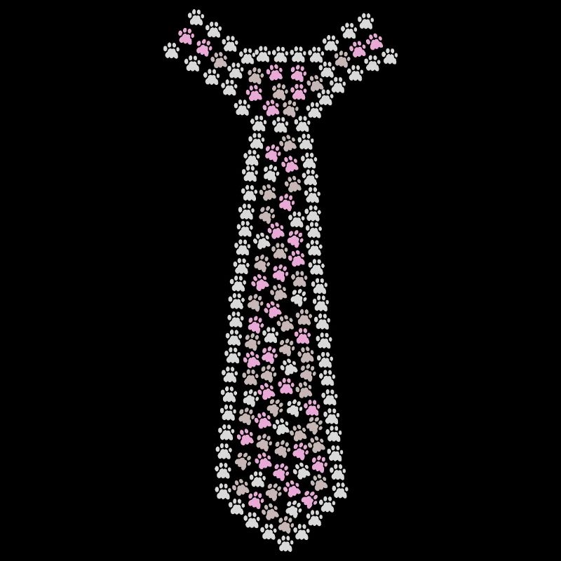 Cravate faite de pattes de chat