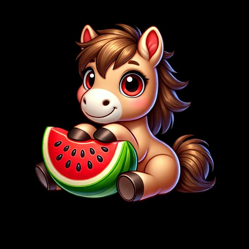 Fruchtiges Sommerpferd Wassermelone