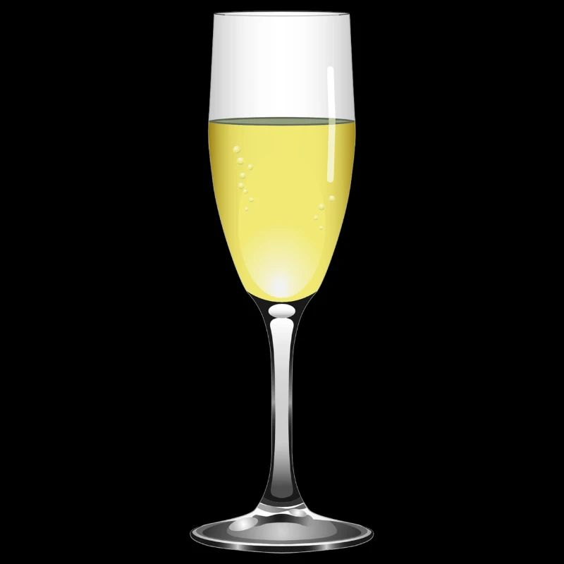 Glas mit Sekt