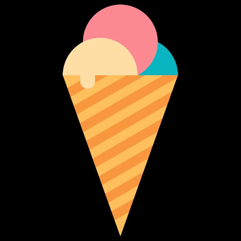 Eiscreme in Waffel