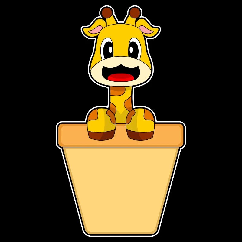 Cornet de crème glacée girafe