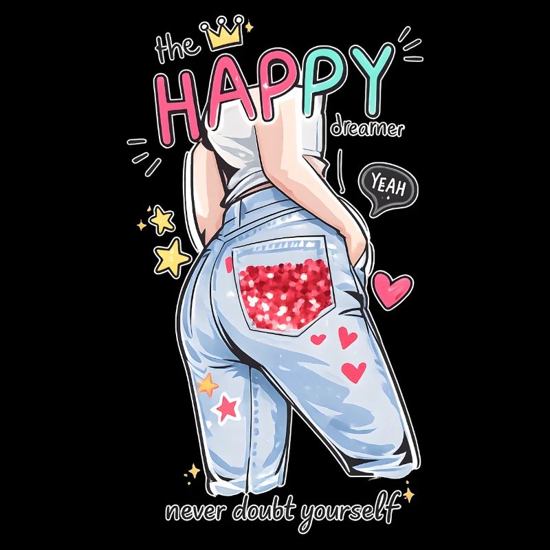 Happy Dreamer Never Doubt Yourself Design