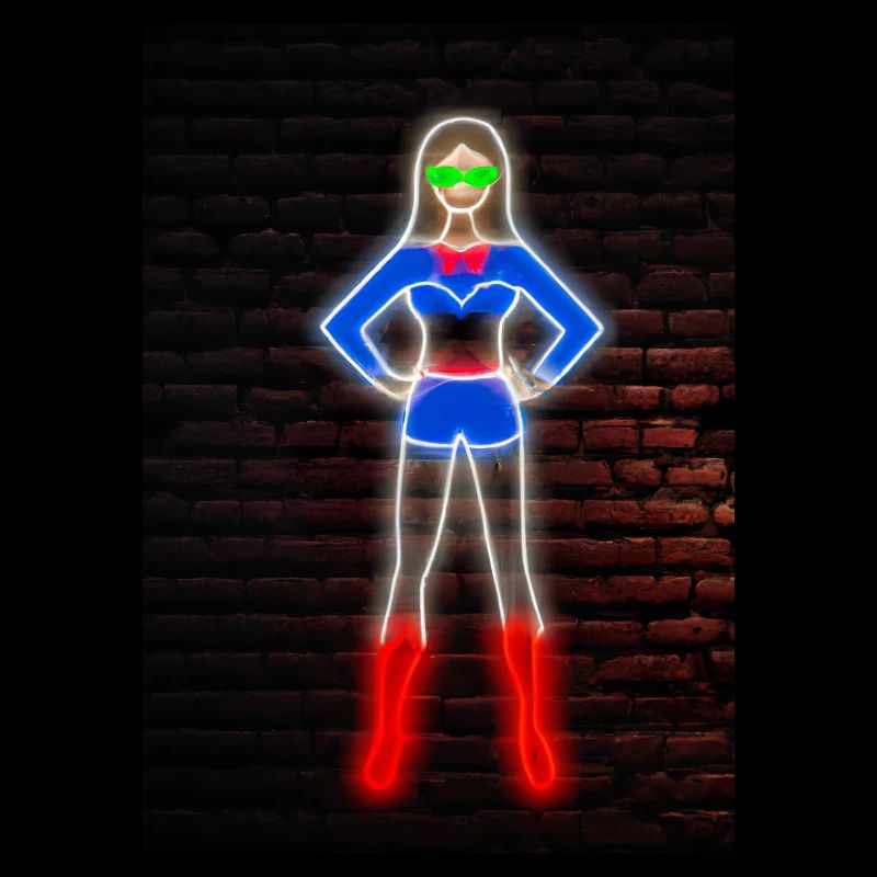 Superhelden Neon