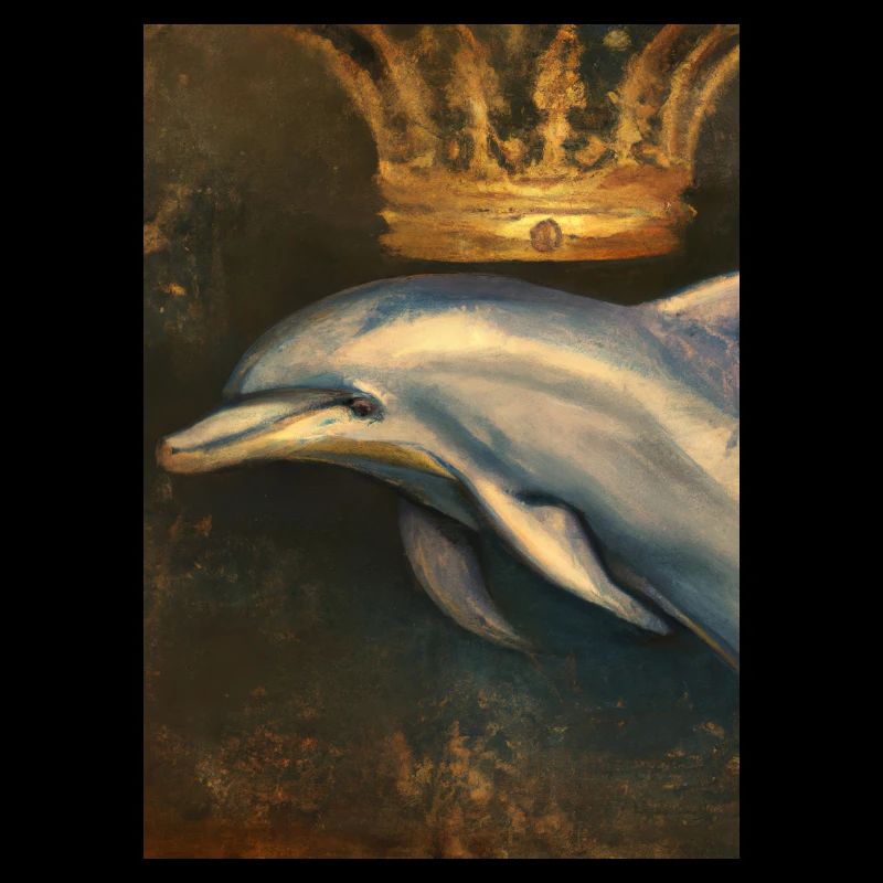 Delfin mit Krone