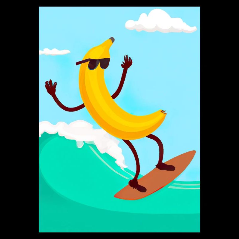 Surfen Banane