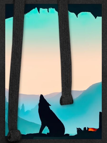 Wolf bei Nacht