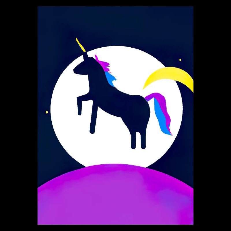 Mond Einhorn Minimal