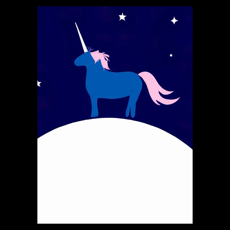 Mond Einhorn Minimal