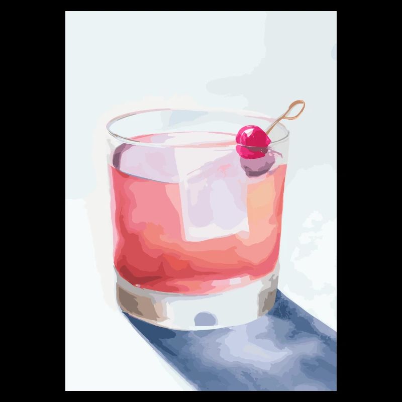 Cocktail mit Kirsche