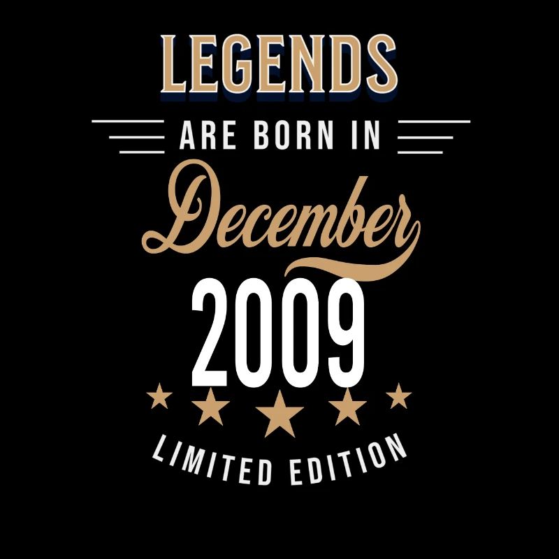 Legends are born in December 2009