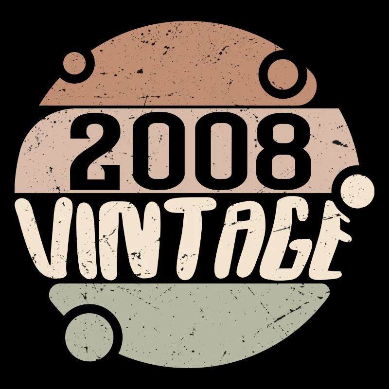Vintage 2008 Cadeaux rétro 2008 millésime 2008