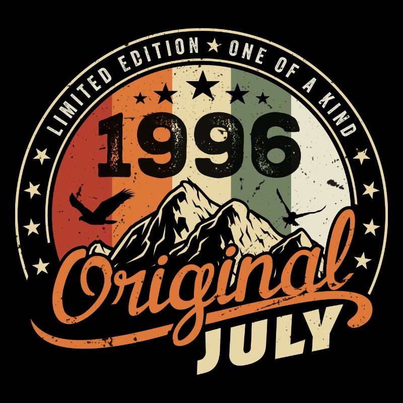 1996 Juli 1996 Shirt Geburtstag 1996 Geschenk