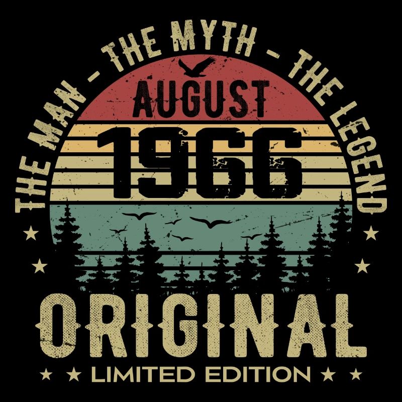 Legend Since Aug 1966 Birthday Gift 1966