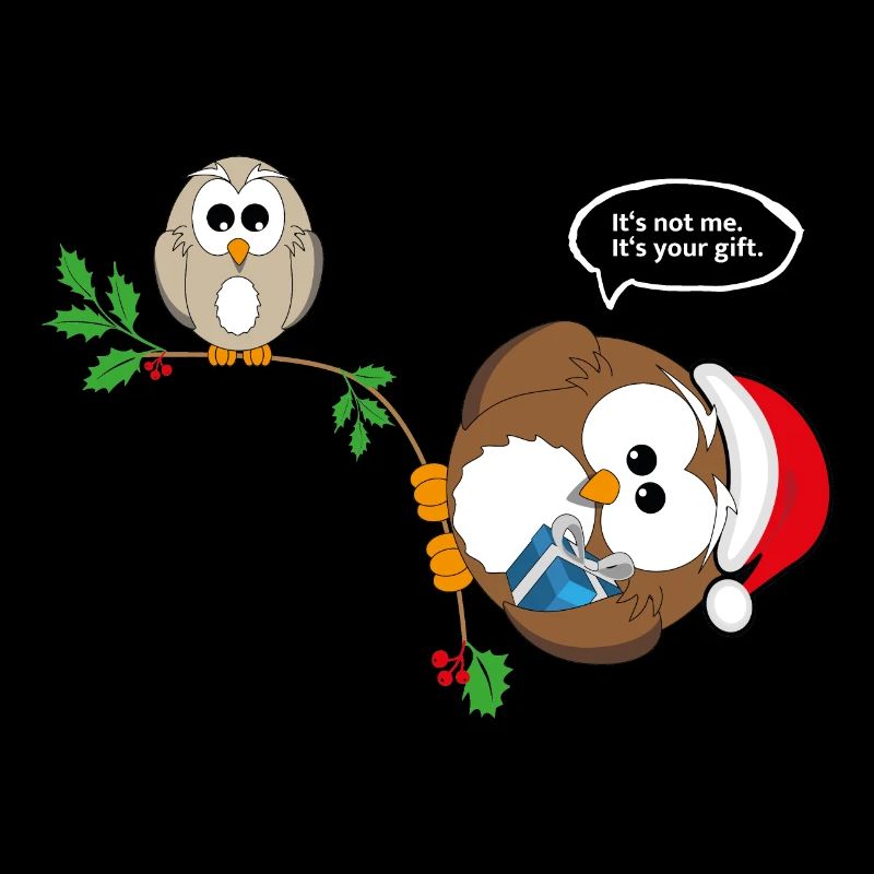 Weihnachten Eule Weihnachtsgeschenk Geschenk