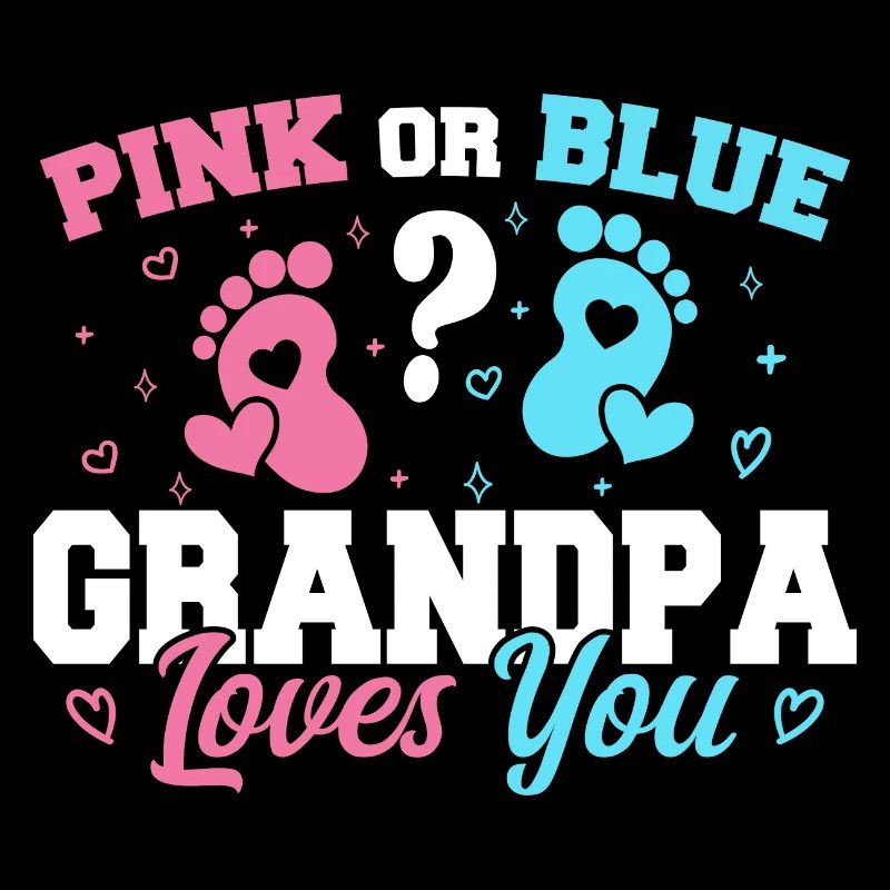 Rosa oder blauer Opa liebt dich - Opa