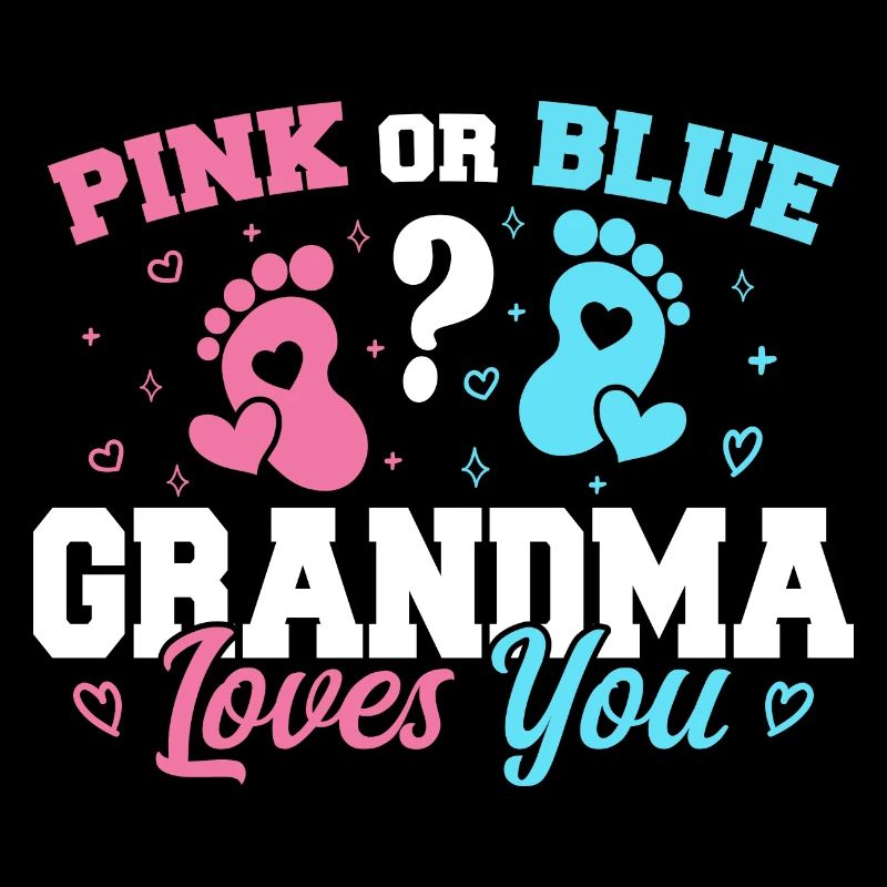 Rosa oder blaue Oma liebt dich - Lustige Oma