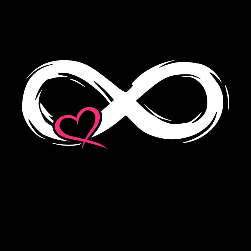 Unendlich Liebe Symbol mit Herz