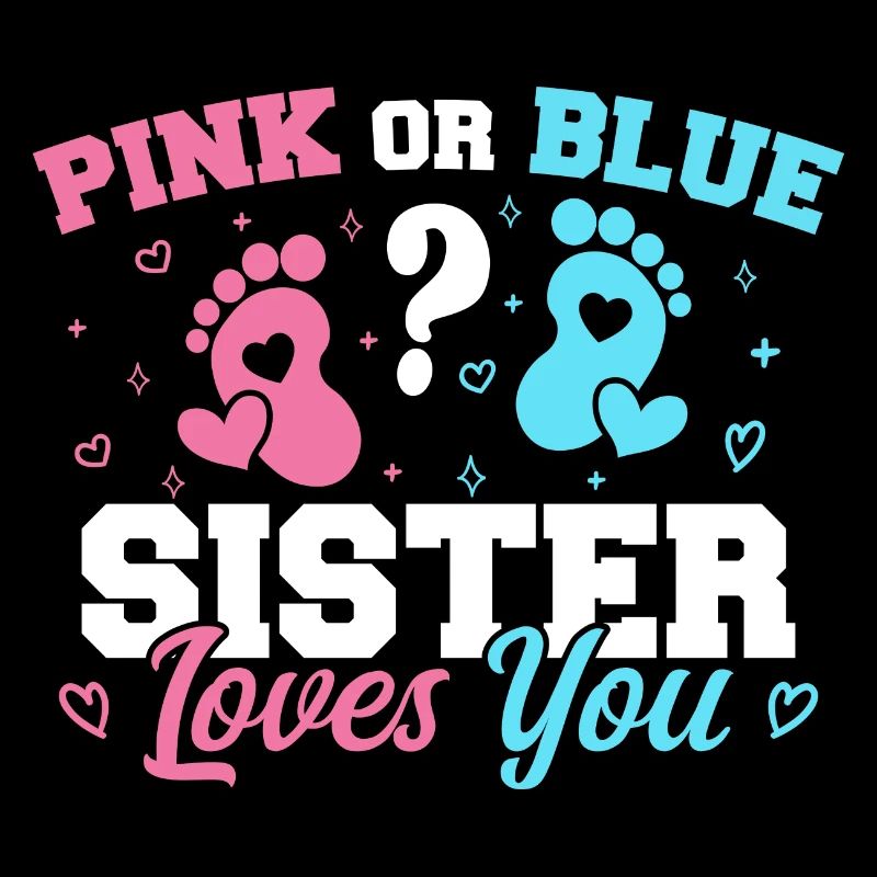 Rosa Oder Blau Schwester Liebt Dich Geschlecht Enthüllung Schwester