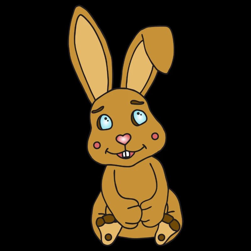 Süßer Hase mit Knickohr