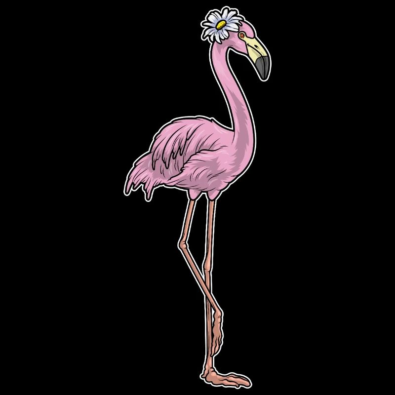 Flamingo Gänseblümchen Blumen