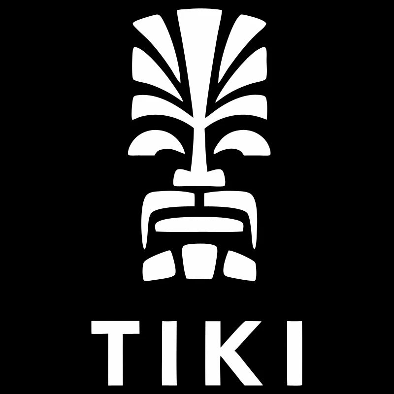 Tiki Design Polynesischer Kopf Lebendig