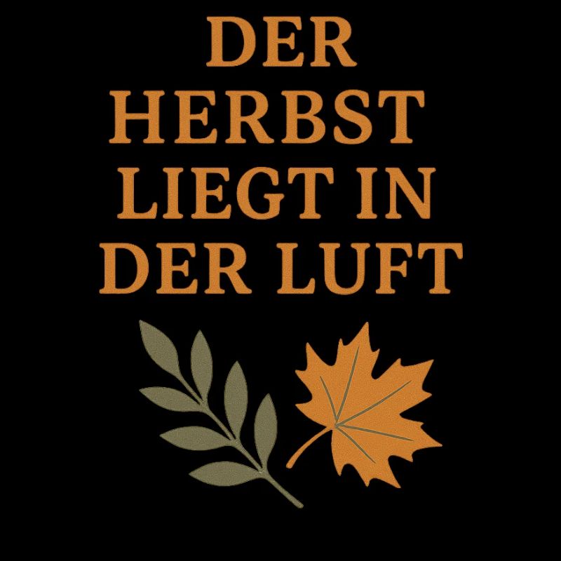 Autumn poem with foliage motif