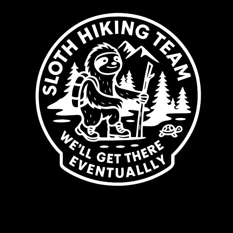Sloth Hiking Team We'll Get There Eventually